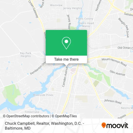 Chuck Campbell, Realtor map