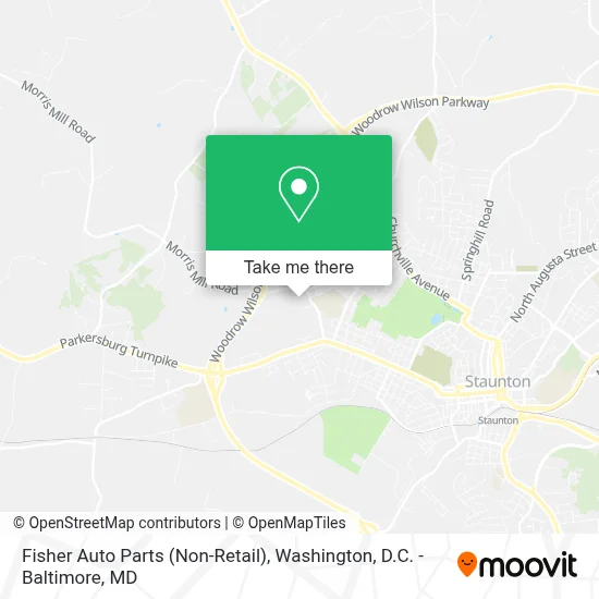 Fisher Auto Parts (Non-Retail) map