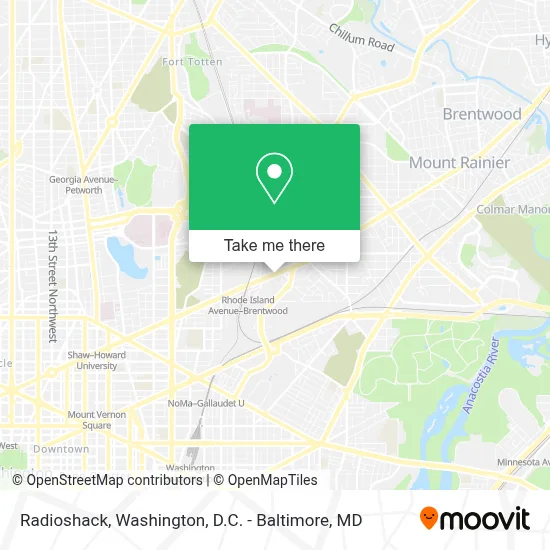 Radioshack map