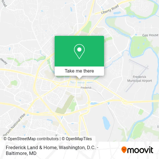 Frederick Land & Home map