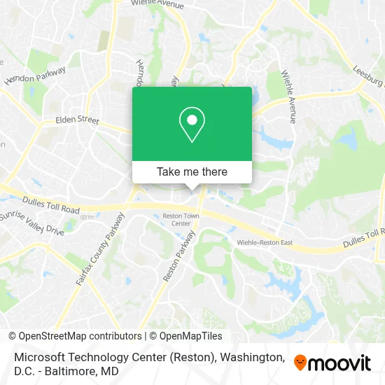 Microsoft Technology Center (Reston) map