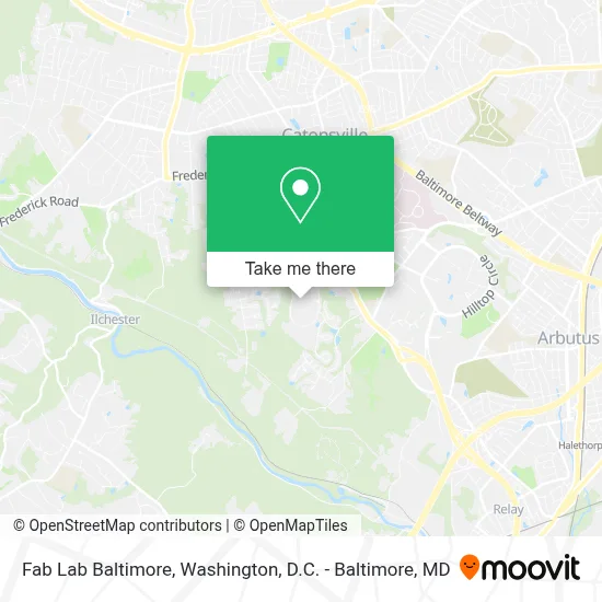 Fab Lab Baltimore map