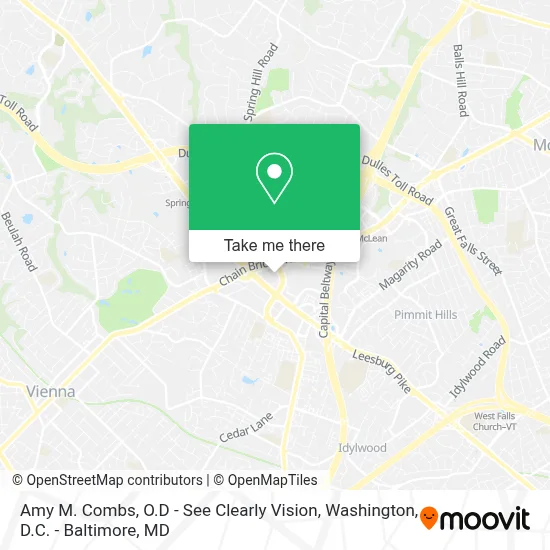 Amy M. Combs, O.D - See Clearly Vision map