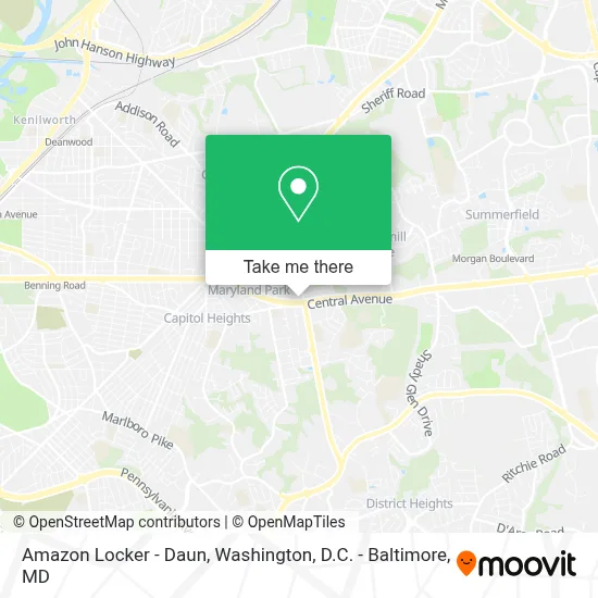Amazon Locker - Daun map
