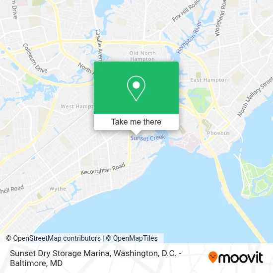 Sunset Dry Storage Marina map