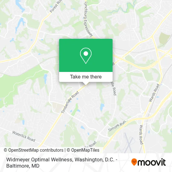 Widmeyer Optimal Wellness map
