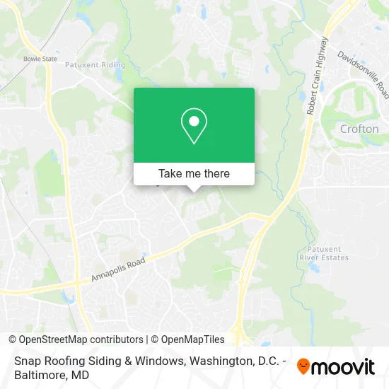 Snap Roofing Siding & Windows map