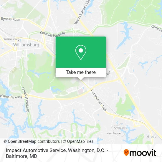 Impact Automotive Service map