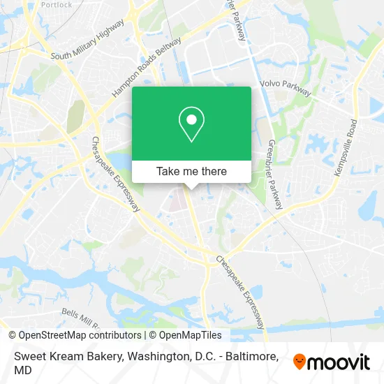 Sweet Kream Bakery map
