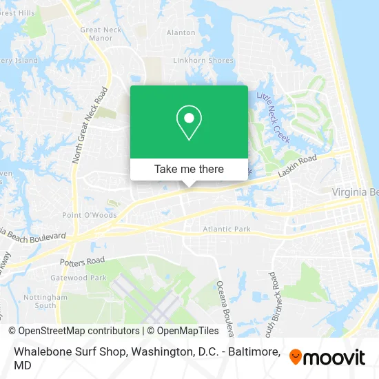 Whalebone Surf Shop map