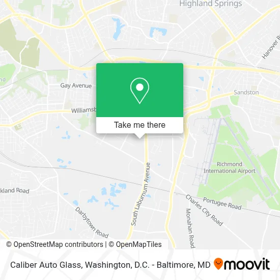 Caliber Auto Glass map