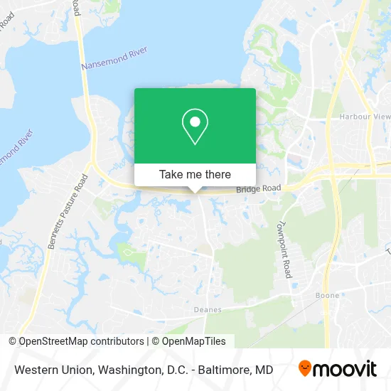 Western Union map
