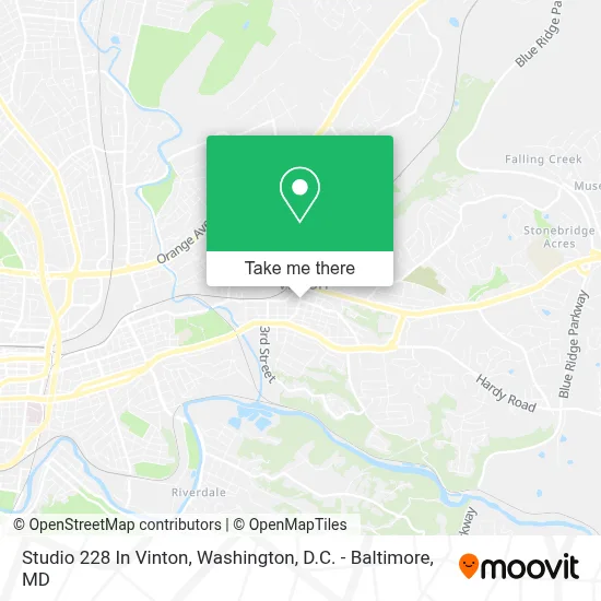 Studio 228 In Vinton map