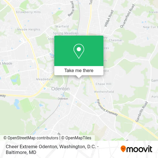 Cheer Extreme Odenton map