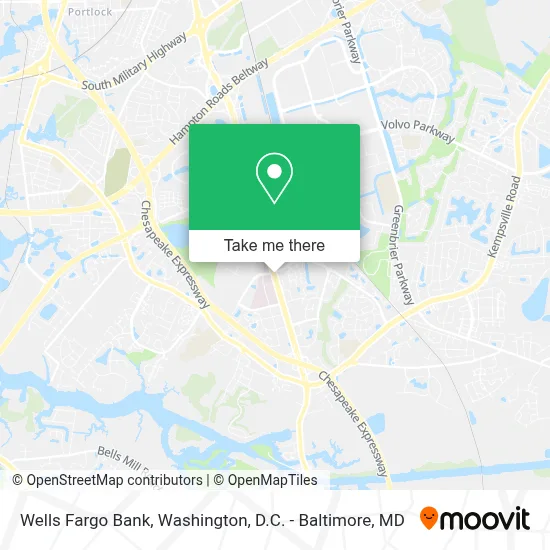 Wells Fargo Bank map