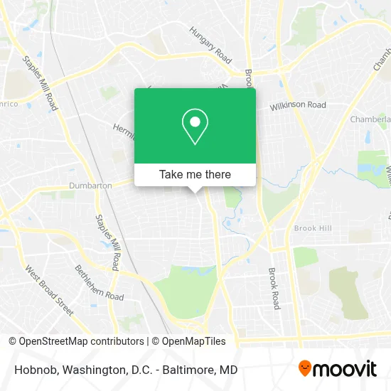 Hobnob map