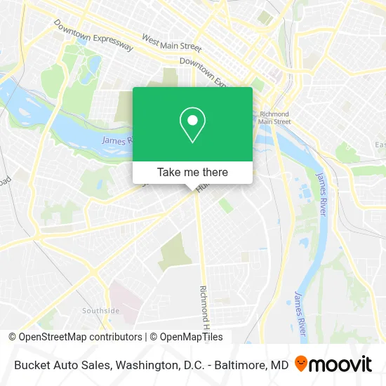 Bucket Auto Sales map