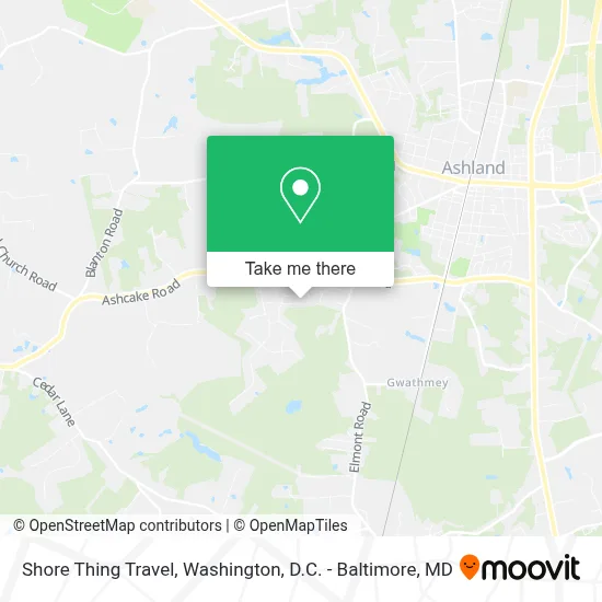 Shore Thing Travel map