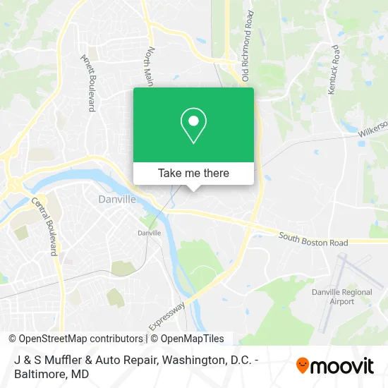 J & S Muffler & Auto Repair map