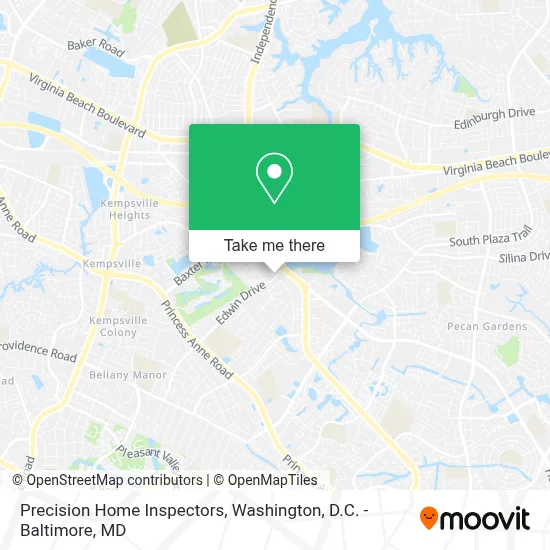 Precision Home Inspectors map