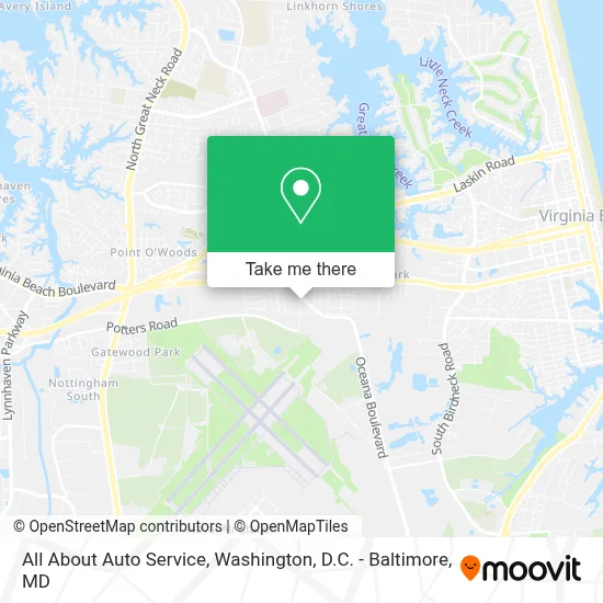 All About Auto Service map