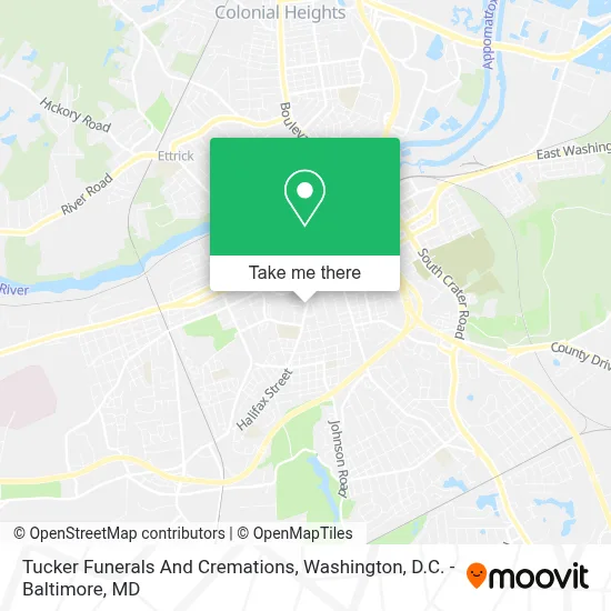Tucker Funerals And Cremations map