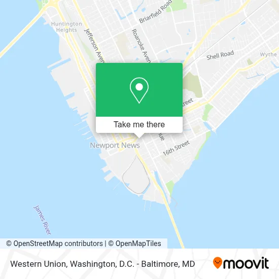 Western Union map