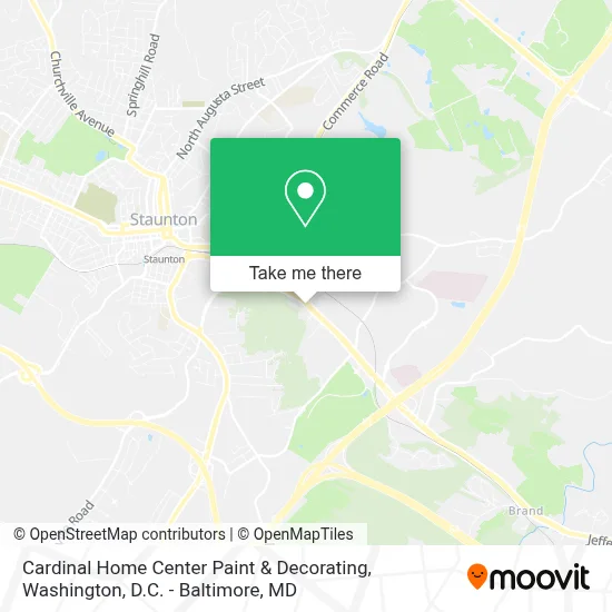 Cardinal Home Center Paint & Decorating map