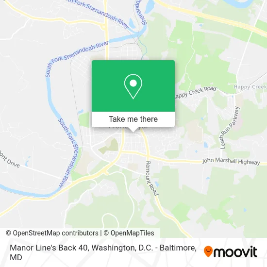 Manor Line's Back 40 map