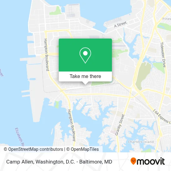 Camp Allen map