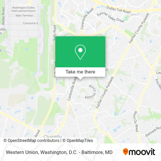 Western Union map