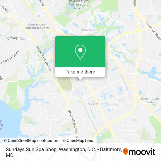 Sundays Sun Spa Shop map