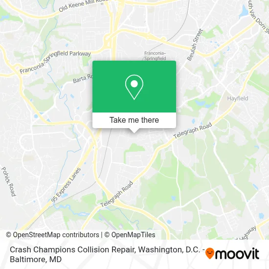 Crash Champions Collision Repair map