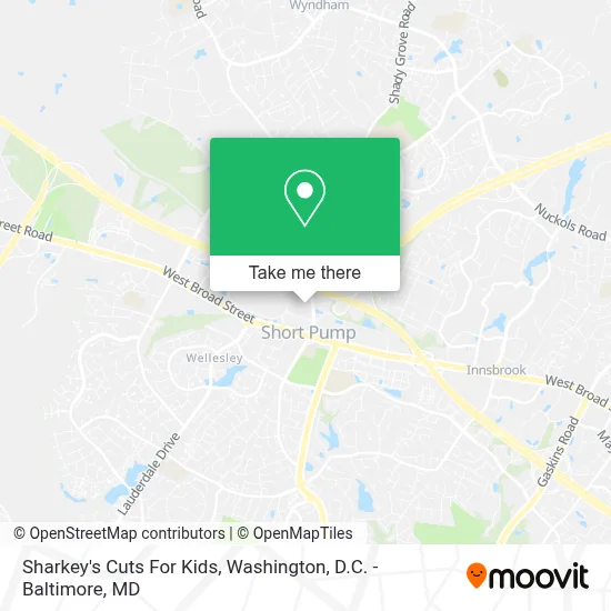 Sharkey's Cuts For Kids map