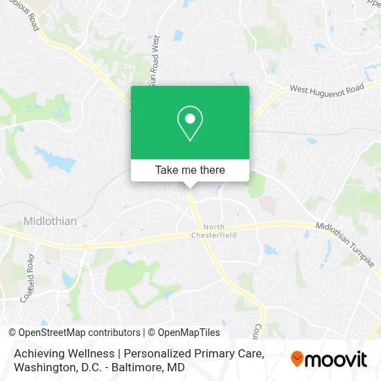 Achieving Wellness | Personalized Primary Care map