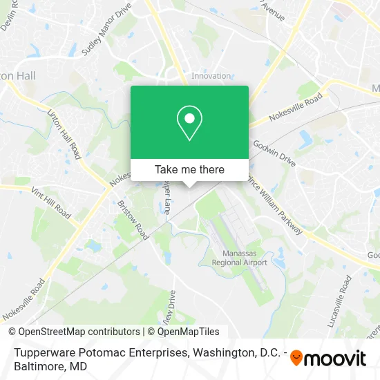 Tupperware Potomac Enterprises map