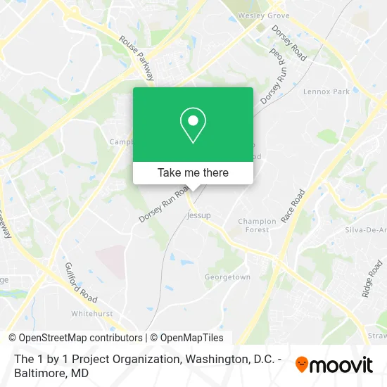 The 1 by 1 Project Organization map