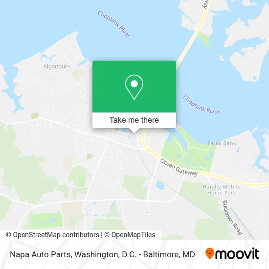 Napa Auto Parts map