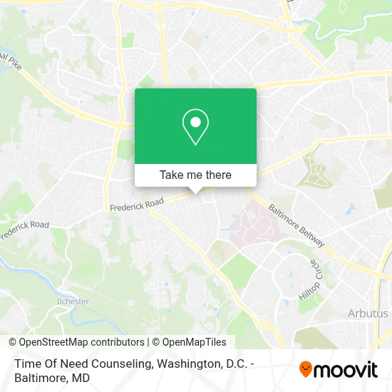 Time Of Need Counseling map