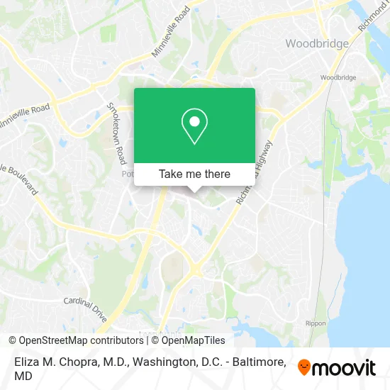 Eliza M. Chopra, M.D. map