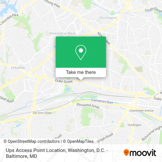 Ups Access Point Location map