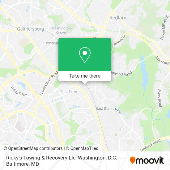 Ricky's Towing & Recovery Llc map