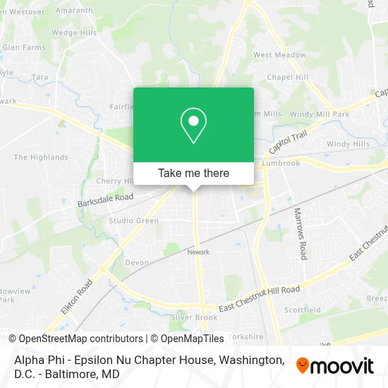 Alpha Phi - Epsilon Nu Chapter House map