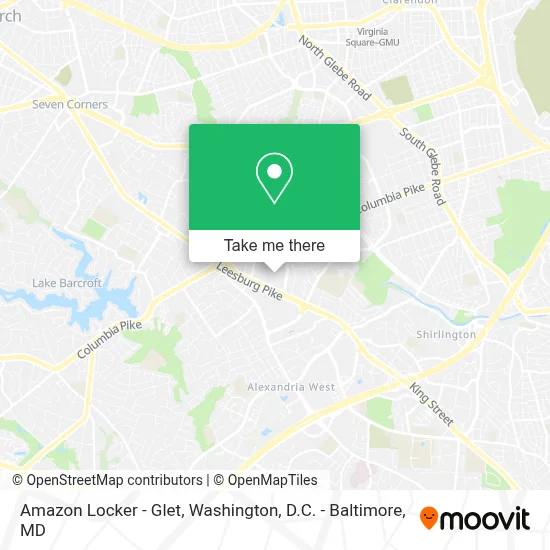Amazon Locker - Glet map