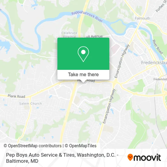 Pep Boys Auto Service & Tires map