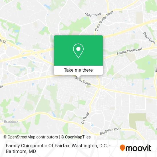 Family Chiropractic Of Fairfax map