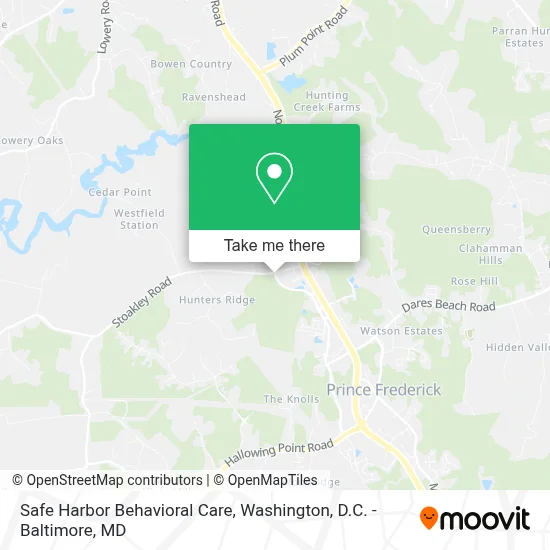 Safe Harbor Behavioral Care map