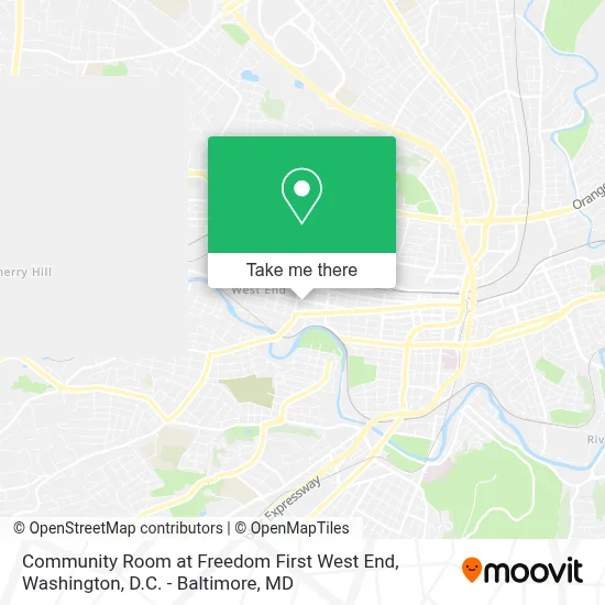 Community Room at Freedom First West End map