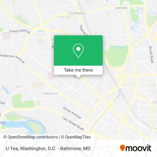 U Tea map