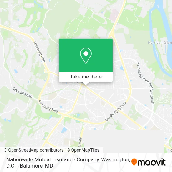 Nationwide Mutual Insurance Company map